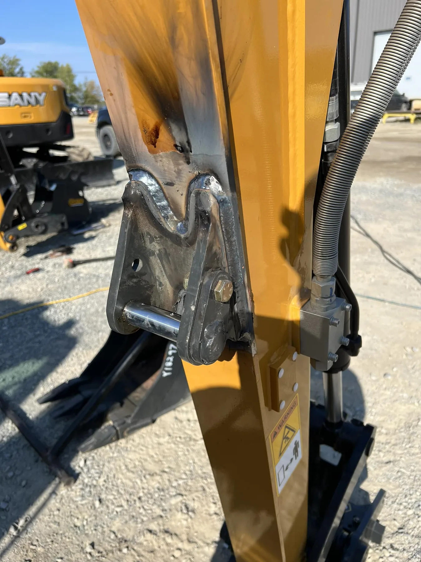 Heavy equipment attachment linkage repair